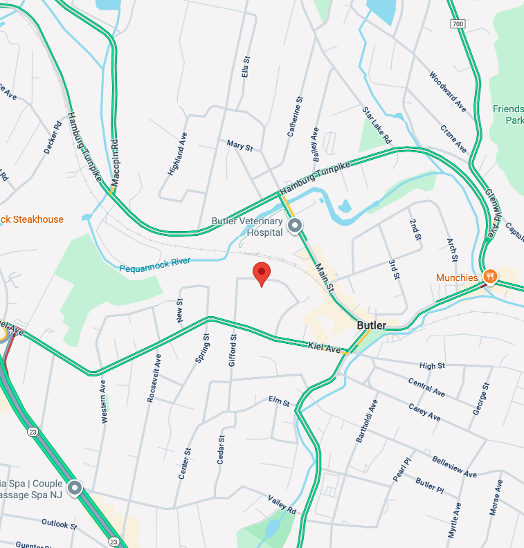 Screenshot of the Pequannock River Basin Regional Sewerage Authority building on Google Maps